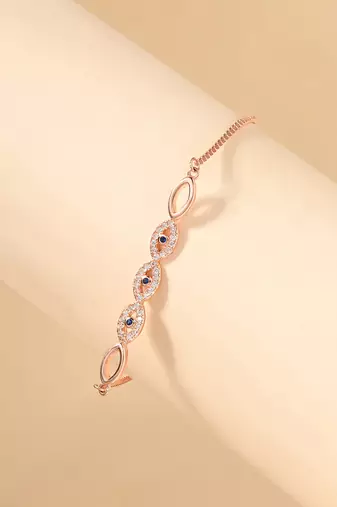 Evil eye stone bracelet