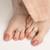 Touch925 sparkle butterfly toe ring