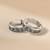 Touch925 oxidised circular toe ring