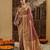 Gold woven zari saree