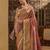 Gold woven zari saree