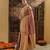 Gold woven zari saree