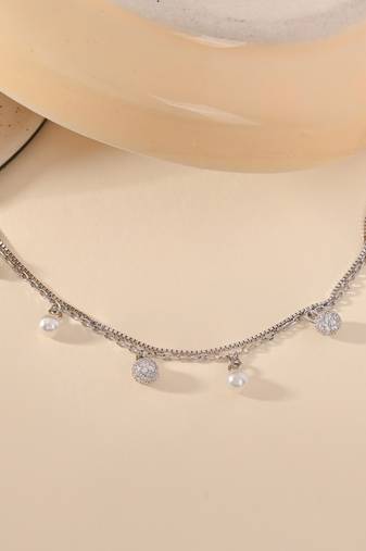 Double layered charm bracelet