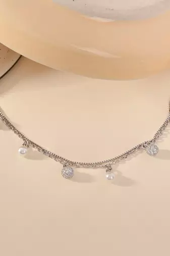 Double layered charm bracelet