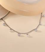 Double layered charm bracelet