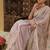 Lavender embroidered saree
