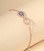 Infinity evil eye bracelet