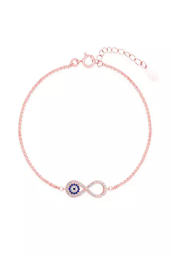 Infinity evil eye bracelet