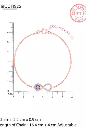 Infinity evil eye bracelet