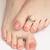 Touch925 oxidized heart shape toe ring
