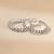 Touch925 circular harmony oxidized toe ring