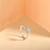 Touch925 silver heart-shaped stone ring in 925 silver for women