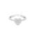 Touch925 silver heart-shaped stone ring in 925 silver for women