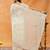 Cream embroidered chiffon saree