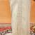 Cream embroidered chiffon saree