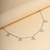 Cubic chain heart charm bracele