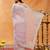Lavender floral embroidered chiffon saree