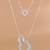 Touch925 circular embrace layered necklace