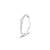 Touch925 heartfelt circle silver ring with cz heart detail in 925 purity for women
