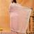 Pink sequinned embroidered chiffon saree