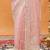 Pink sequinned embroidered chiffon saree
