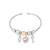 Silver trinklet charm kada