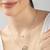 Touch925 circular embrace layered necklace