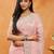 Pink sequinned embroidered chiffon saree