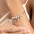 Silver trinklet charm kada