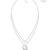 Touch925 circular embrace layered necklace