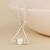 Touch925 graceful triangle pearl necklace