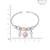 Silver trinklet charm kada