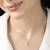 Touch925 graceful triangle pearl necklace