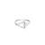 Touch925 eternal triangle silver ring in 925 purity for women
