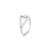 Touch925 eternal triangle silver ring in 925 purity for women