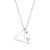 Touch925 graceful triangle pearl necklace