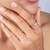 Touch925 angelic embrace silver ring in 925 purity for women