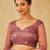Lavender floral embroidered supernet saree