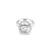 Touch925 elegant glow silver ring with central cz stone in 925 purity for women