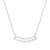 Touch925 curve bar cz studded chain locket