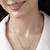 Touch925 curve bar cz studded chain locket