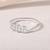 Touch925 eternal circles silver ring with three cz stones in 925 purity for women