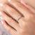 Touch925 eternal circles silver ring with three cz stones in 925 purity for women