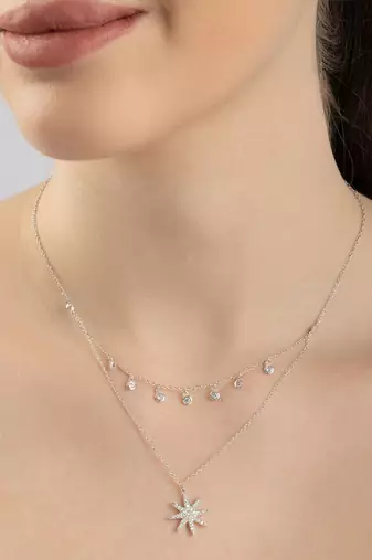 Touch925 enigmatic eight star necklace