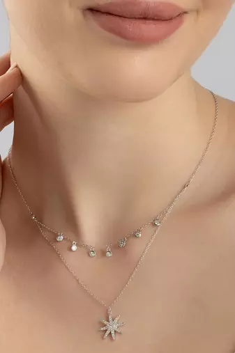 Touch925 enigmatic eight star necklace