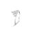 Touch925 royal crown silver ring with cz stones in 925 purity for women