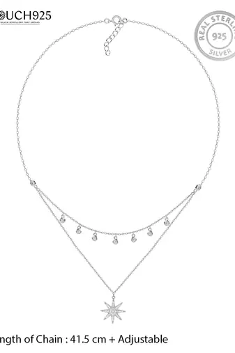 Touch925 enigmatic eight star necklace