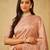 Peach floral embroidered saree