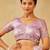 Lavender embroidered chiffon saree
