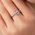 Touch925 syncing hearts silver ring with triple cz stones in 925 purity for women